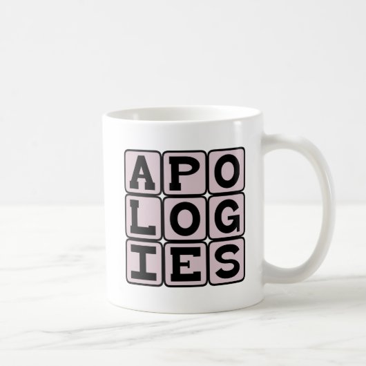Mug Excuses, je suis désolé (Droite)