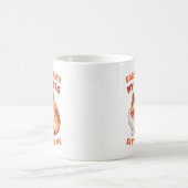 Mug Excusez-moi de chat drôle - En retard à cause de m (Centre)