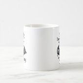Mug Excusez-moi de chat drôle - En retard à cause de m (Centre)