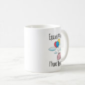 Mug Excusez-moi pendant que je voyage dans le monde (Devant droit)