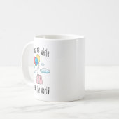 Mug Excusez-moi pendant que je voyage dans le monde (Devant gauche)