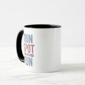 Mug Exécuter l'élection présidentielle Trump 2024 (Devant gauche)