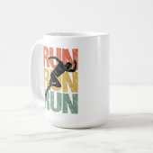 Mug Exécuter l'exécution - Runner Vintage (Devant gauche)