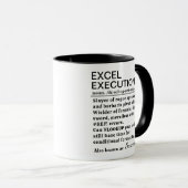 Mug Exécuteur Excel Personnalisé Drôle (Devant droit)