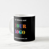 Mug Exemple de logo de l'entreprise personnalisée et d (Devant gauche)