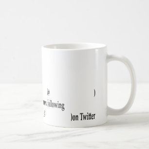 Mug Exemple suivant sur Twitter Ajouter du texte