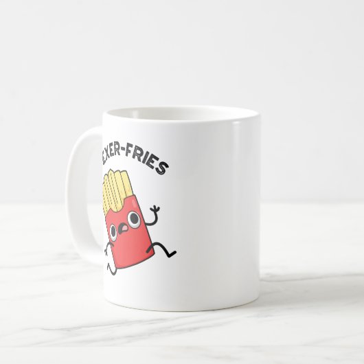 Mug Exer-frites Funny Fries Puns (Devant gauche)