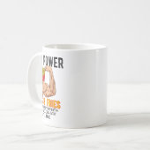 Mug Exercice abdominal drôle Frites françaises Constru (Devant gauche)