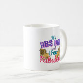 Mug Exercice Abs Day Core - Amoureux des chiens Carlin (Devant droit)
