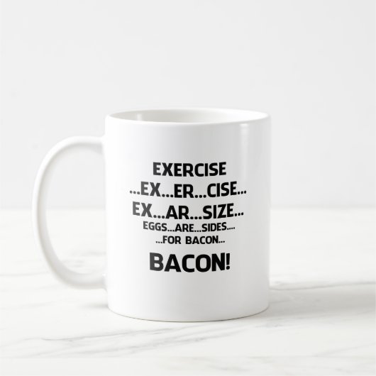 Mug Exercice. .BACON (Gauche)