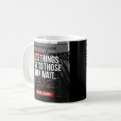 Mug Exercice de musculation Mots Motivationnels (Devant gauche)