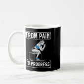 Mug Exercice de squat bulgare musculation fitness (Gauche)