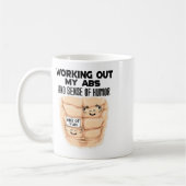 Mug Exercice drôle des abdos Musculation Bodybuilding  (Gauche)