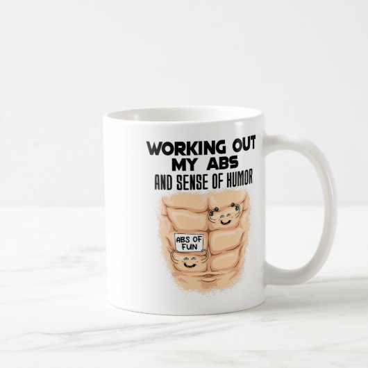 Mug Exercice drôle des abdos Musculation Bodybuilding  (Droite)