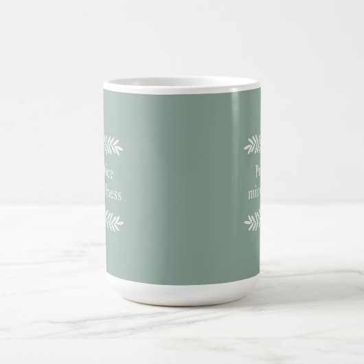 Mug Exercice Mindfulness Branches vertes (Centre)