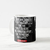 Mug Exercice - Motivation de l'entraînement (Devant gauche)