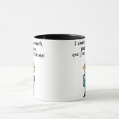 Mug Exercice, poussée, humour de saut (Centre)