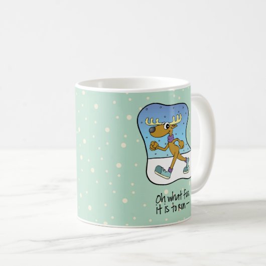 Mug Exercice Reindeer Noël (Devant droit)