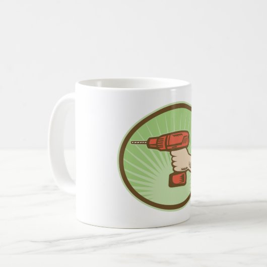 Mug Exercice sans fil rétro (Devant gauche)