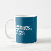 Mug Exercices du dos juste assez pour baiser et se bat (Gauche)