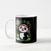 Mug Exhausted Badminton Panda - Funny Cute Shuttle Ani (Gauche)