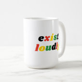 Mug Existe Fortement Noir Histoire Feminist Emaîtrise (Devant droit)