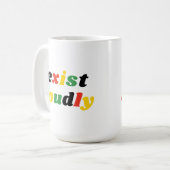 Mug Existe Fortement Noir Histoire Feminist Emaîtrise (Devant gauche)