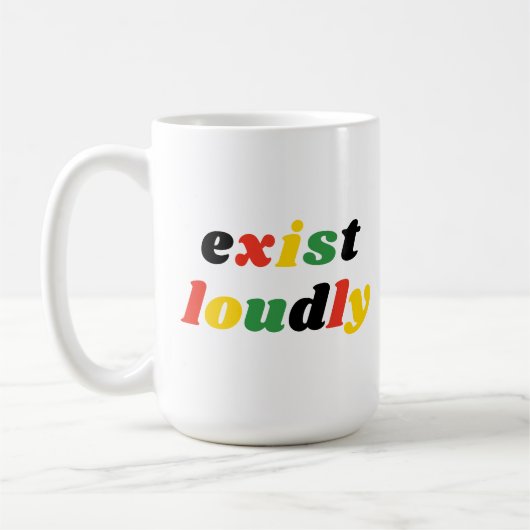 Mug Existe Fortement Noir Histoire Feminist Emaîtrise (Gauche)