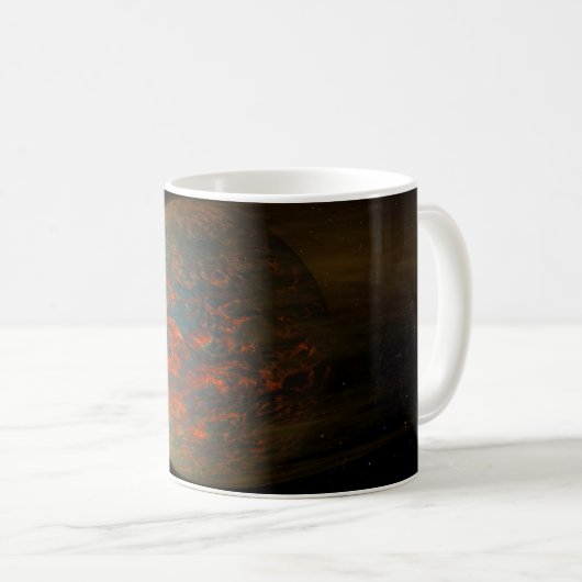 Mug Exoplanet 55 Cancri E Et Sa Surface Moulée (Devant droit)