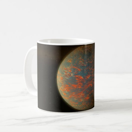 Mug Exoplanet 55 Cancri E Et Sa Surface Moulée (Devant gauche)