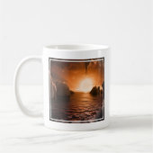 Mug Exoplanet Trappist-1f De Son Côté Nocturne Icy. (Gauche)
