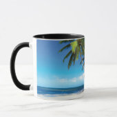 Mug Exotic beach throw pillow (Gauche)