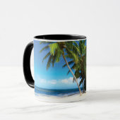 Mug Exotic beach throw pillow (Devant gauche)