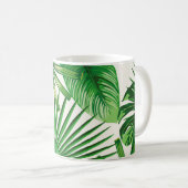 Mug Exotic tropical natural green leaves composition o (Devant droit)