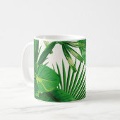 Mug Exotic tropical natural green leaves composition o (Devant gauche)