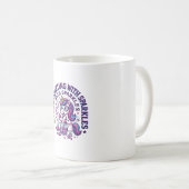 Mug Expérience de licorne avec publicité coupée d'étin (Devant droit)