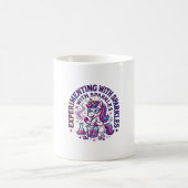 Mug Expérience de licorne avec publicité coupée d'étin (Centre)