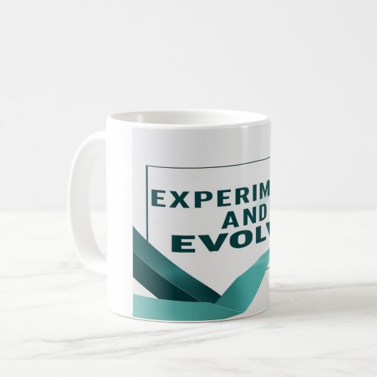 Mug Expérience et évolution, option 2 (Devant gauche)