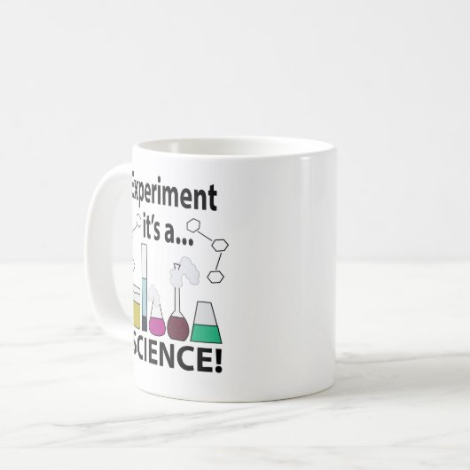 Mug Expérience scientifique C'est une science (Devant gauche)