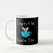 Mug Expert dans Koala Tea Pun Contrôle Qualité Gestion (Gauche)