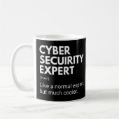 Mug Expert en Cyber Sécurité Drôle Dire (Gauche)