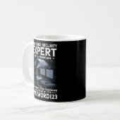Mug Expert En Cybersécurité Pour Hacker Et Cyber W (Devant gauche)