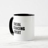 Mug Expert en Distances Sociales Introduit La Flu Anti (Devant gauche)