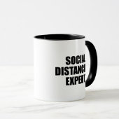 Mug Expert en Distances Sociales Introduit La Flu Anti (Devant droit)