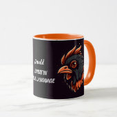 Mug Expert en Fowl Language, Cockerel's Head. Modifiab (Devant droit)