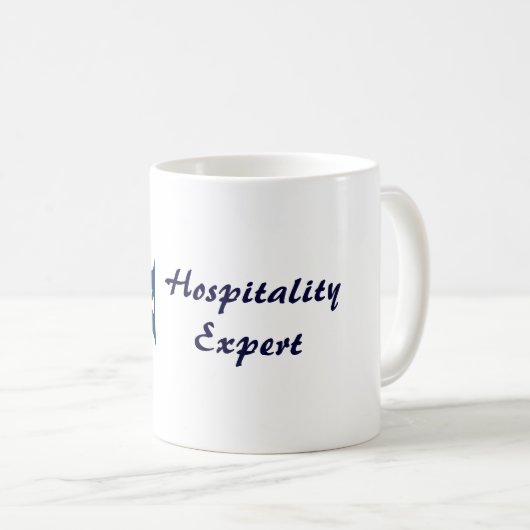Mug Expert en matière d'hospitalité (Devant droit)