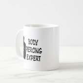 Mug Expert en matière Piercing de corps (Devant gauche)