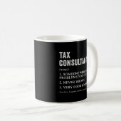 Mug Expert fiscal Définition Comptable de la saison fi (Devant droit)