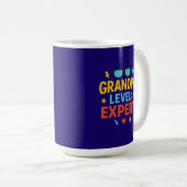 Mug expert niveau papy (style cartoon) (Devant droit)