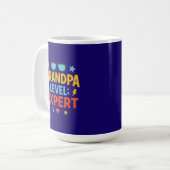Mug expert niveau papy (style cartoon) (Devant gauche)